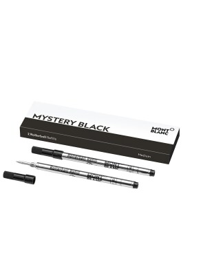 2x Packs of Montblanc Mystery Black 3 Rollerball Small Refills - Medium 107323