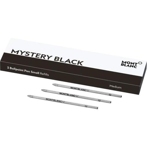 2x Packs of Montblanc Mystery Black 3 Ballpoint Small Refills - Medium 116193