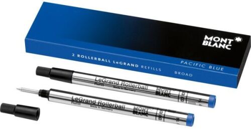 1x Single Pack Montblanc Pacific Blue Broad 2 Rollerball LeGrand Refills 113841