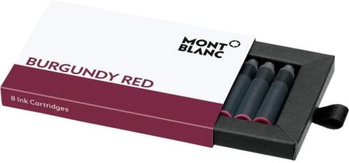 2x Packs of Montblanc Burgundy Red 8 Fountain Pen Ink Catridges 105199