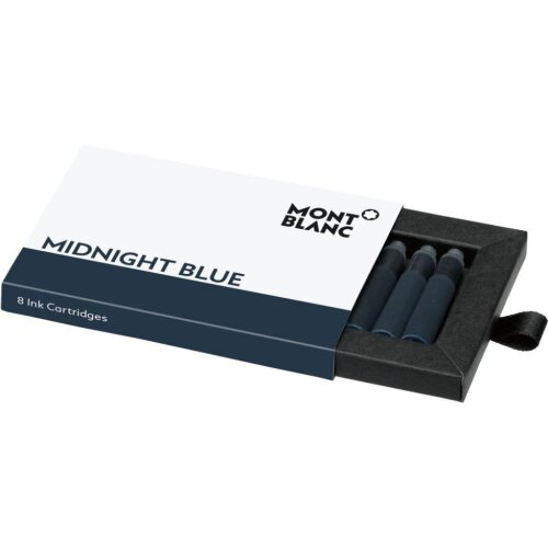 2x Packs of Montblanc Midnight Blue 8 Fountain Pen Ink Catridges 105195
