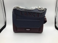 Lancel Ninon Flap Bag S Petrol/Cassis/Clay A09221YDTU - 3