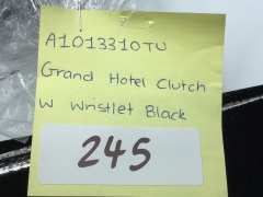 Lancel Grand Hotel Clutch With Wristlet Black A1013310TU - 3