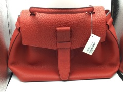 Lancel Charlie Handbag M Red Lancel A06838IRTU - 2