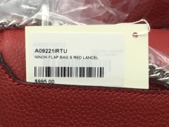 Lancel Ninon Flap Bag S Red A09221IRTU - 5