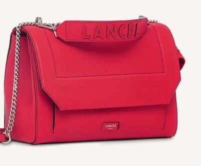 Lancel Ninon Flap Bag L Rasberry A0922339TU