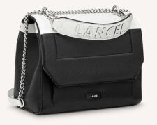 Lancel Ninon Flap Bag M Black/Snow A09234VDTU - 2