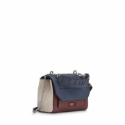 Lancel Ninon Flap Bag S Petrol/Cassis/Clay A09221YDTU - 2