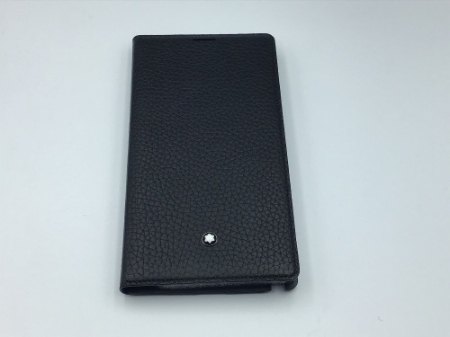Montblanc Black Leather Phone Case