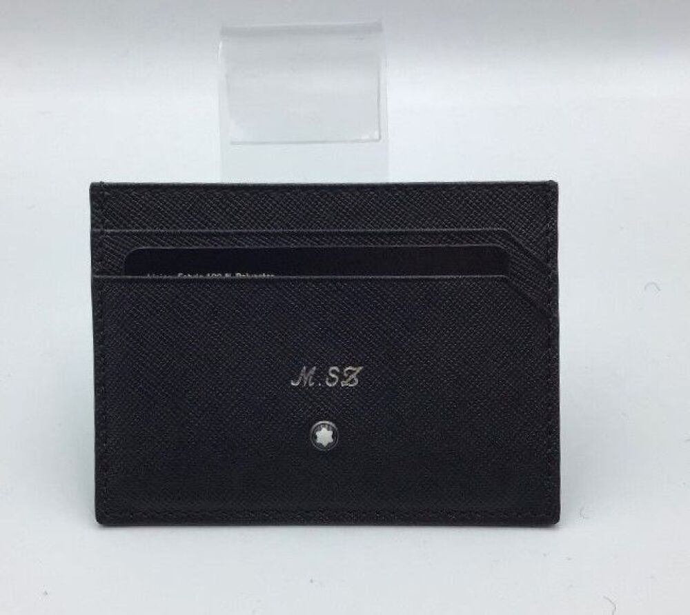 Montblanc 5cc sartorial leather card holder black | Hilco Global APAC
