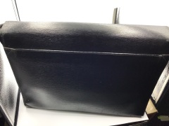 Montblanc black leather shoulder bag - 9