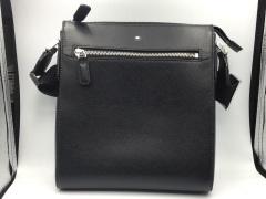 Montblanc Leather Carry Bag Black - 2