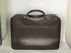 Montblanc brown buffalo leather briefcase #111258 - 3