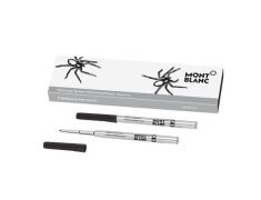 2x Packs of Montblanc Heritge Spider Metamorphosis Web Grey 2 Ballpoint Refills - Medium 118203