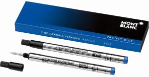 2x Packs of Montblanc Royal Blue 2 Rollerball LeGrand Refills - Fine 124502