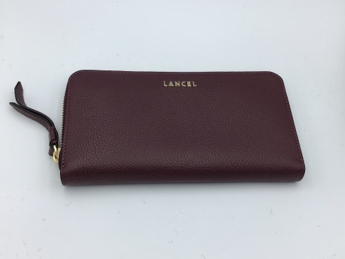 Lancel Lettrines Continental Zip Wallet Cassis A0764626TU