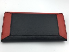 Lancel Enveloppe Flap Cont Wallet Navy/Red A0682998TU - 2