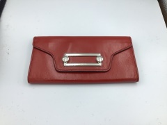 Lancel Clic Slim Flap Wallet Red A10086IRTU