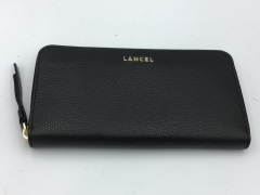 Lancel Lettrines Continental Zip Wallet Black A0764610TU