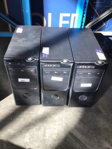 3 x desktop PCs