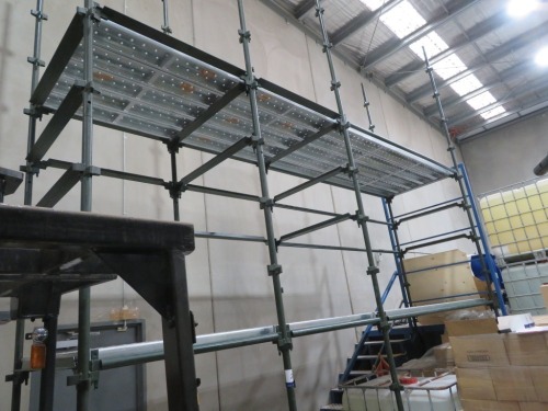 QTY of Turbo Quick stage Scaffolding & Platforms, see detailed list of components herein