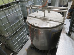 Stainless Steel Jacketed Tank with Agitator