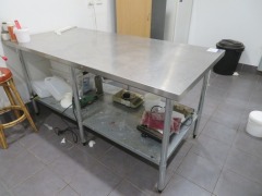 Stainless Steel Topped Workbench