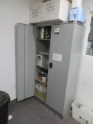 2 x Cabinets with assorted contents