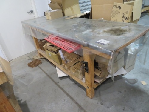 Workbench with Metal Top