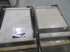 3 x Paper Guillotines & Hewlett Packard Printer - 3