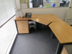 Contents of Office including;1 x Corner Desk, Chairs, Bookcase etc - 4