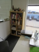 Contents of Office including; Desks, Credenza, 4 Drawer Filing etc - 800 x 380 x 1500mm - 6