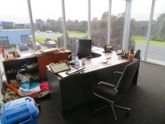 Contents of Office including; Corner Desk, Credenza, 4 Drawer Filing Cabinets etc - 4