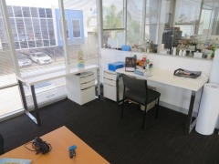 Contents of Office including; Corner Desk, Desks, Pedestals, etc - 5