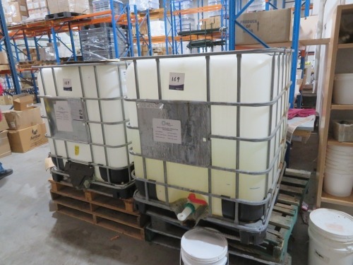 2 x IBC with 500 Ltrs Hand Sanitizer
