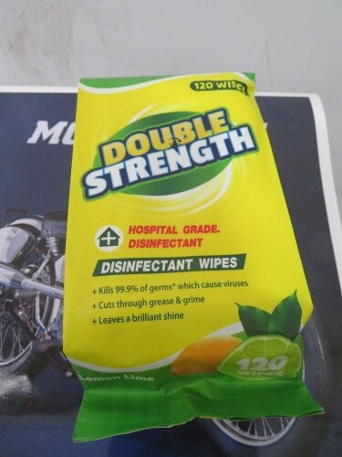 Double Strength Disinfectant Wipes