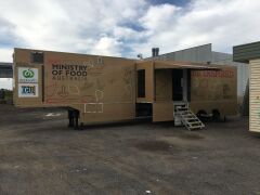 CUSTOM MADE COOKING SCHOOL EXPANDABLE SEMI TRAILER COST $1 MILLION - 12