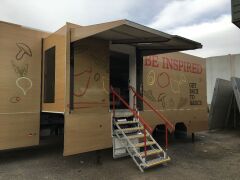 CUSTOM MADE COOKING SCHOOL EXPANDABLE SEMI TRAILER COST $1 MILLION - 35