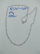STG Silver Necklace w/ Parrot Clasp 80CM RRP 105 - 4