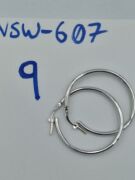 Pair 9CT White Gold Hoop Earrings RRP 185 - 3