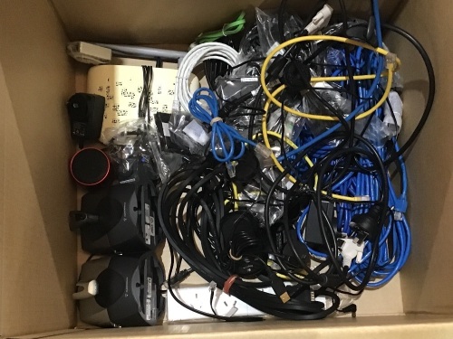 Box of Miscellaneous IT Equipment