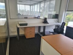 Contents of Office including; Corner Desk, Desks, Pedestals etc - 2