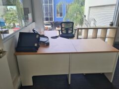 Contents of Office including; Corner Desk, Pedestals, Bookcase etc