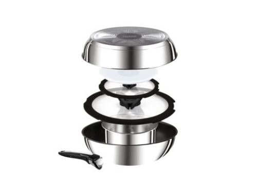 Tefal L9288712 Ingenio Smart Outdoor Induction Stainless Steel 7pc Set