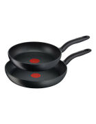 Tefal C6959082 Hard Titanium+ Induction Non-Stick Twin Pack Frypans 24/28cm