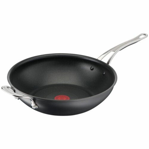 Jamie Oliver by Tefal Cooks Classic Induction Non-Stick Hard Anodised Wok 30cm, Black (H9128844)