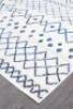 Oasis 453 White Blue 500x80cm Runner Rug