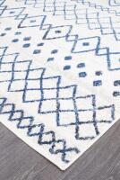 DNL Oasis 453 White Blue 500x80cm Runner Rug