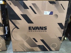 Evans 24 Inch Bass Drum Head Resonant Black BD24REMAD - 2