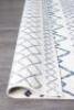 DNL Oasis 453 White Blue 500x80cm Runner Rug - 2